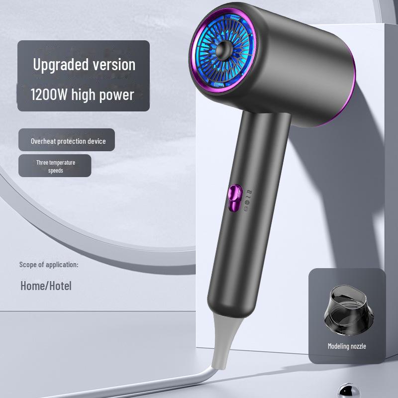 Фен высокой мощности с цифровым дисплеем, интеллектуальной регулировкой температуры и технологией Blue Light Ion