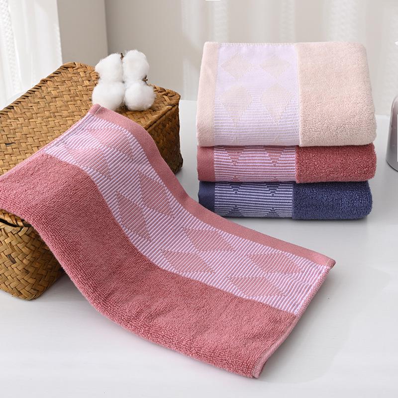 Утолщенное мягкое впитывающее хлопково-полиэстеровое полотенце для лица - подарок для домашнего использования