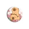 58mm Kawaii Capybara Pins Anime Cute Badge Handmade Round Brooches Lapel Pin Backpack Brooch Animation Accessories Gift Toy