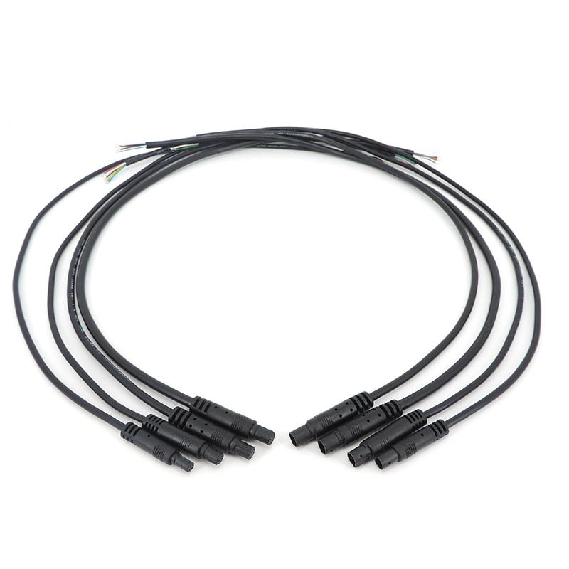 DIY 4Pin 5Pin 6Pin Jack Car DVR Camera Extension Cable HD Monitor Vehicle Rear View/Back Up Camera Wire Male Female Plug Cord