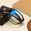 TR90 Folding Anti-Blue Light Reading Glasses for Men & Women - Convenient Presbyopic Eyewear 2149