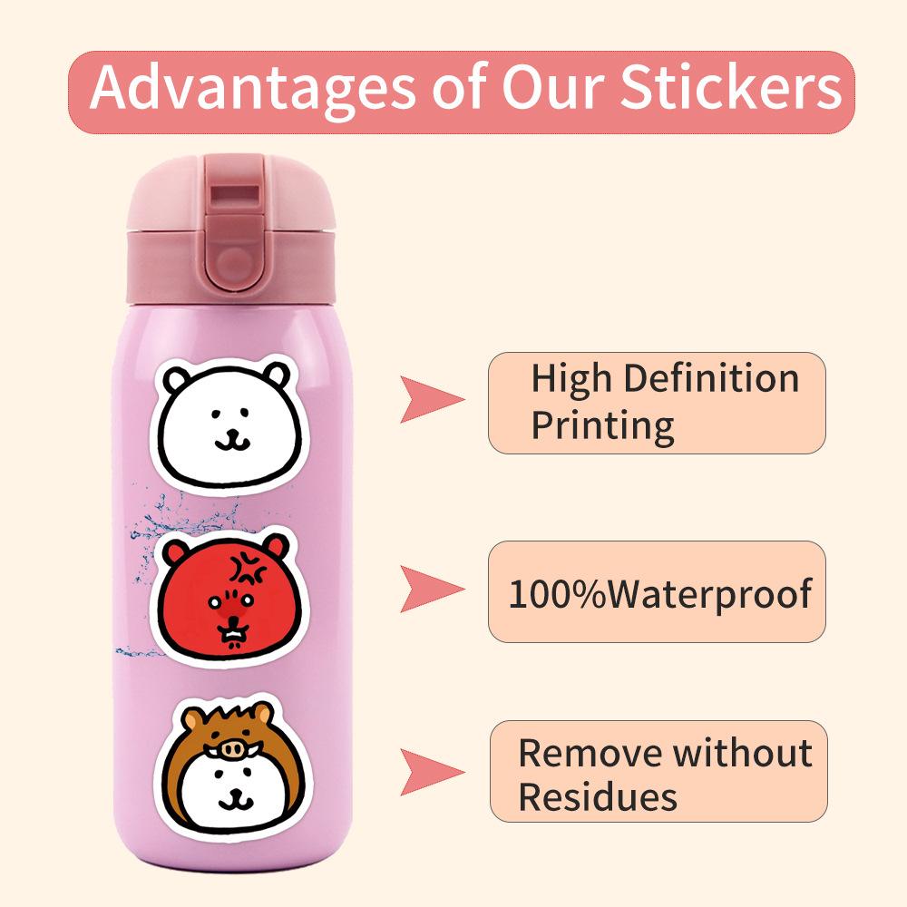 105 Новых Самоироничных Мультяшных Наклеек Граффити Медведь Украшают Холодильник Скейтборд DIY Персонализированные Наклейки