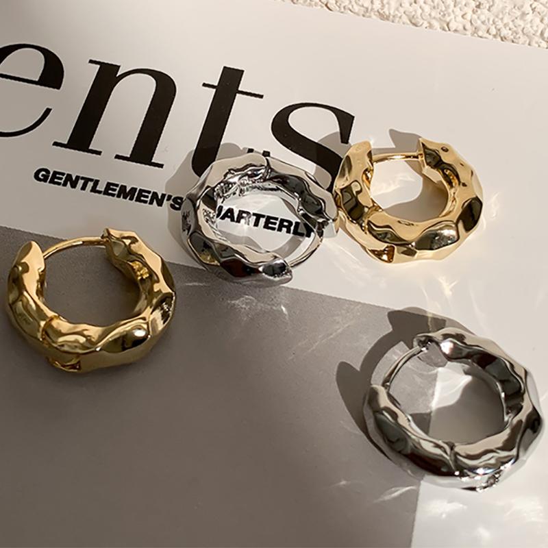 foxanry Необычные складные серьги для женщин, предотвращающие аллергию, новые модные минималистичные серьги для свадебной вечеринки, ювелирные изделия для невесты, аксессуары, подарки