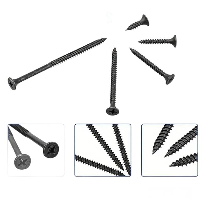 400/800 шт./набор M2 Черный Набор саморезов, саморезы с фиксацией и саморезы по дереву
