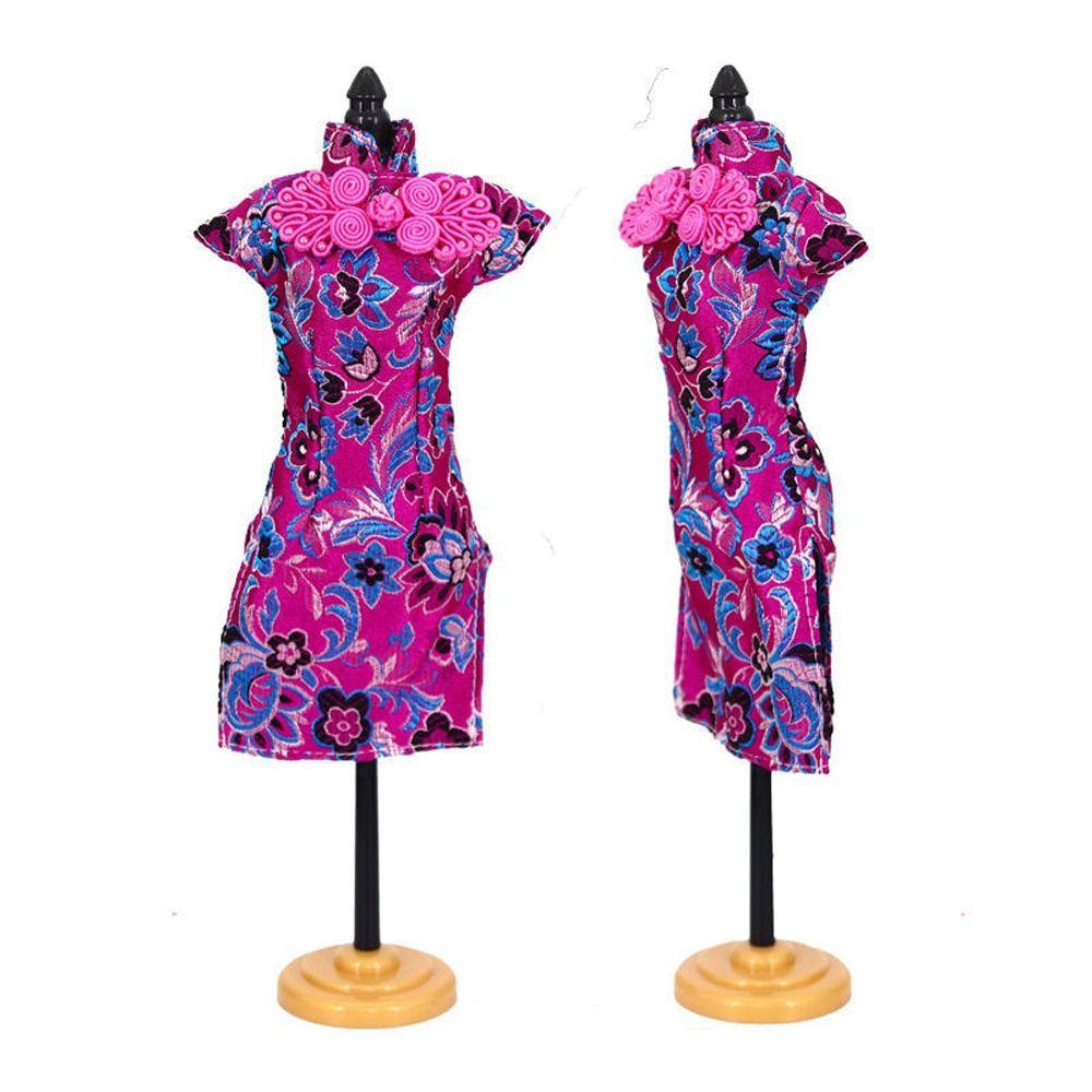 Аксессуары для кукол 30 см Уникальное платье Одежда Китайское традиционное платье Стиль ципао Модная вечерняя одежда для кукол 1/6 Праздничная одежда