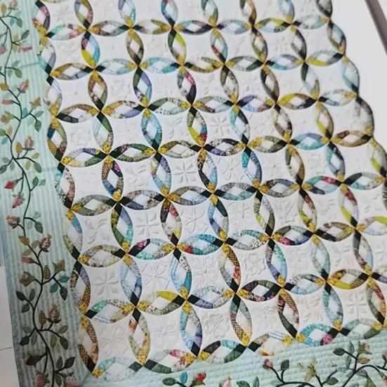 Reusable Quilting Templates Set Double Wedding Ring Quilt Templates Multifunctional Quilting Gauge