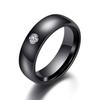 Ceramic Ring Fashion Men and Women Trend Couple Rhinestone Ring Jewelry