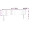 Headboard with Ears Black 163 x 16 x 78 88 cm Fabric