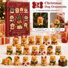 Christmas Tabletop Ornaments Pomeranian Countdown, 24-Day Advent Calendar with 2D Acrylic 24 Day Countdown Dog Ornaments, Tree Hanging Decor, Gift for