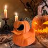 Pumpkin Duck Figurine 3D Printed Halloween Duck Statue Tabletop Duck Pumpkin Centerpiece for Shelves Mantel Entryway Bedroom