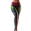 Женские леггинсы для йоги с принтом, с высокой талией, тайтсы для бега, пуш-ап, спортивная одежда