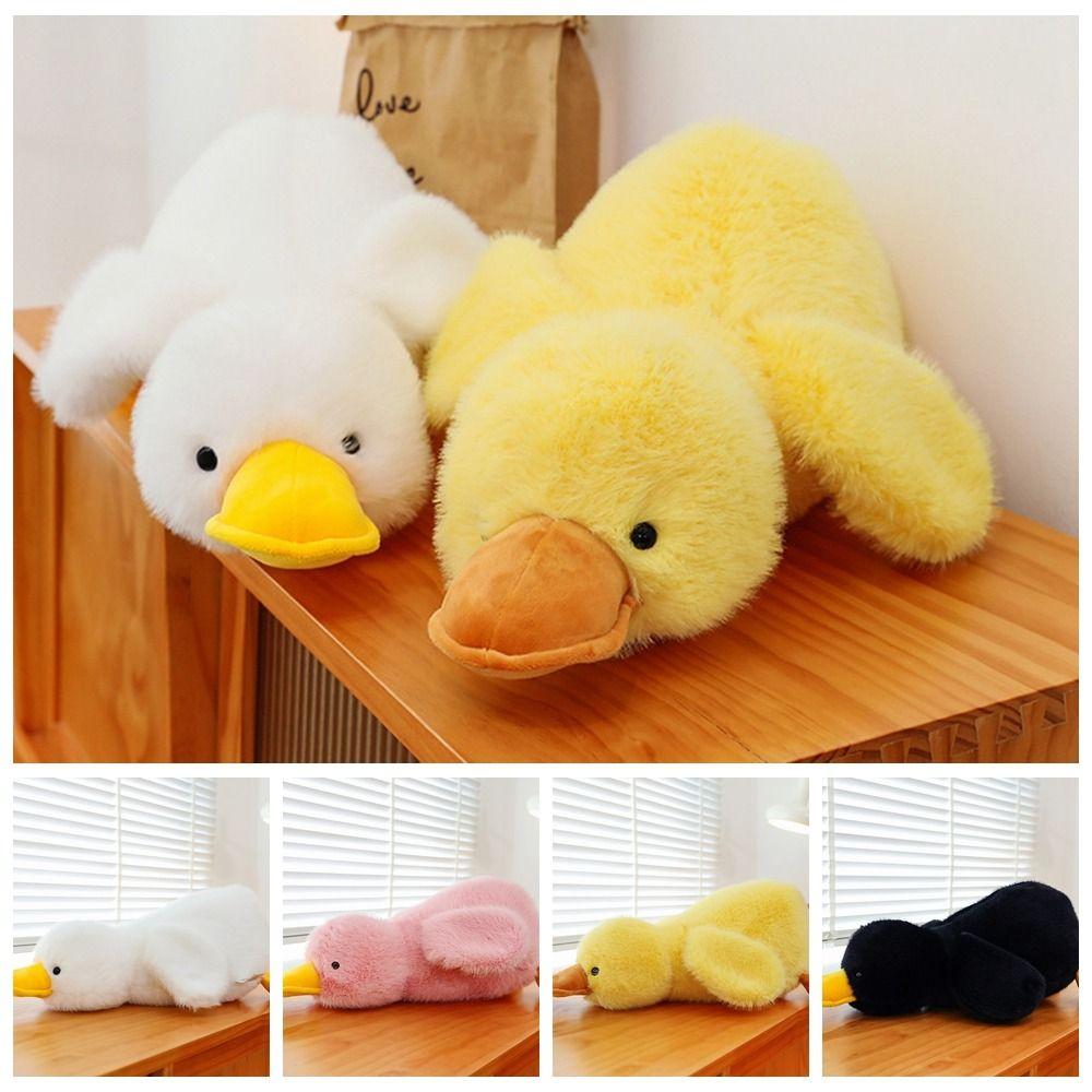 Fluffy Long Hair Duck Plush Doll Soft Duck Stuffed Animal Toy Huggable Duck Plush Toy Home Decor