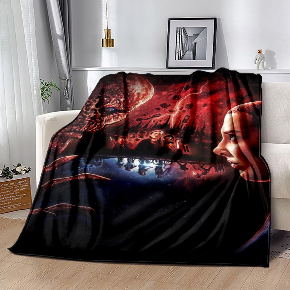 Stranger Things Blanket Suitable for sofas,travel, living rooms also a good gift for friends and family Suitable for all seasons.