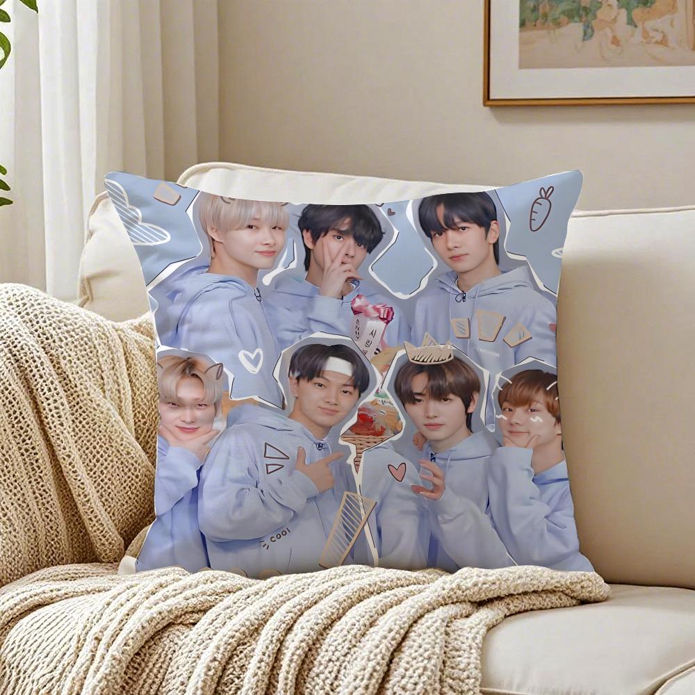 band energetic EEENHYPEN Cushion Cover Pillowcase Antidustmite living Room Sofa Decor Cushion Room