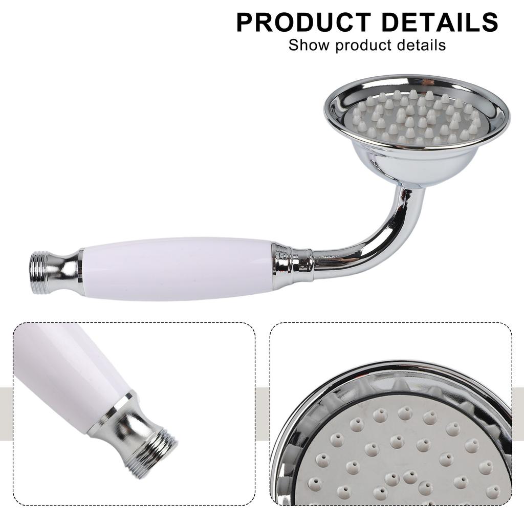 Handheld Shower Head Solid Brass Construction Timeless Design Shower Experience