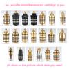 Thermostatic Cartridge Temperature Control Valve Faucet Accessories Bathroom Fixture Brass Thermostatic Cartridge