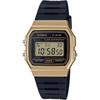 Мужские часы Casio Collection F-91WM-9AJH Черно-золотые Цифровые часы из нержавеющей стали