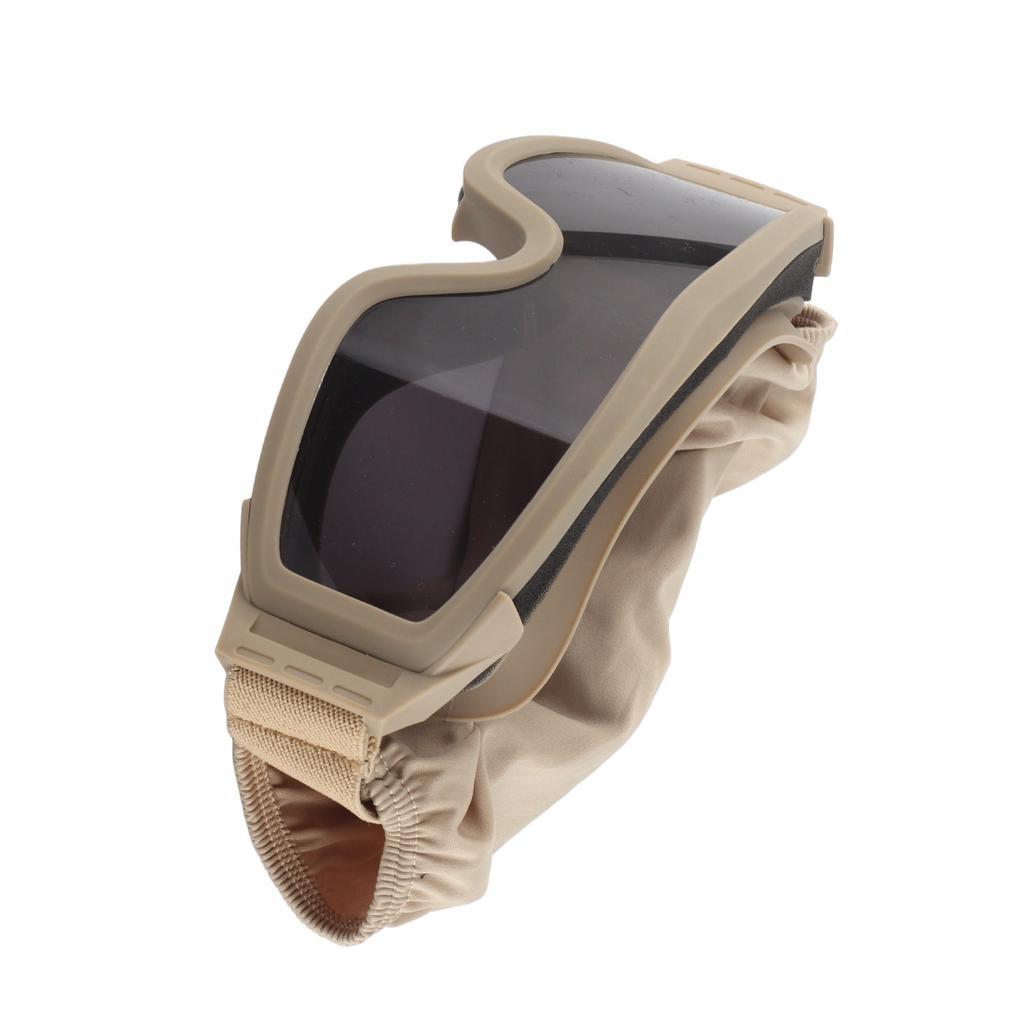 Очки Desert Locust Очки Desert Locust Ветрозащитные очки для защиты от песка с 2 линзами цвета хаки