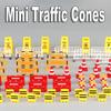 Kids Cognition Early Teaching Road Signs Mini Traffic Cones Road Block Fences Street Scene Model