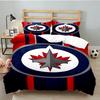 Winnipeg Crest Hockey 3PCS Bedding set,Ideal for 1pc Duvet Cover And 2pcs Pillowcases Perfect for Fan gift,Ideal for Bedroom, Dormitory