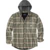 Carhartt 106353 Rugged Flex Flannel Fleece Lined Hooded Shirt Jac Jackets & Coats Relaxed Fit Men's 106353