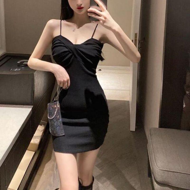 Summer Girl Dress With High Waist Sleeveless Knitted Business Casual For Office And Party