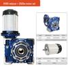 24V Brushless DC Motor with RV75/90/110 Gearbox for Crawler Vehicle Lawn Mower Modifications