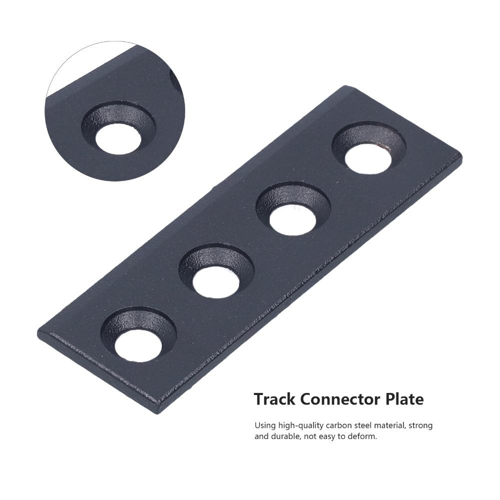 Carbon Steel Barn Door Track Connector Black Sliding Door Hardware Kit Closet Door
