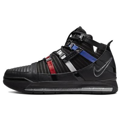 Zoom LeBron 3 Retro Barbershop Мужские кроссовки черный металлик-серебристый университетский красный DO9354-001