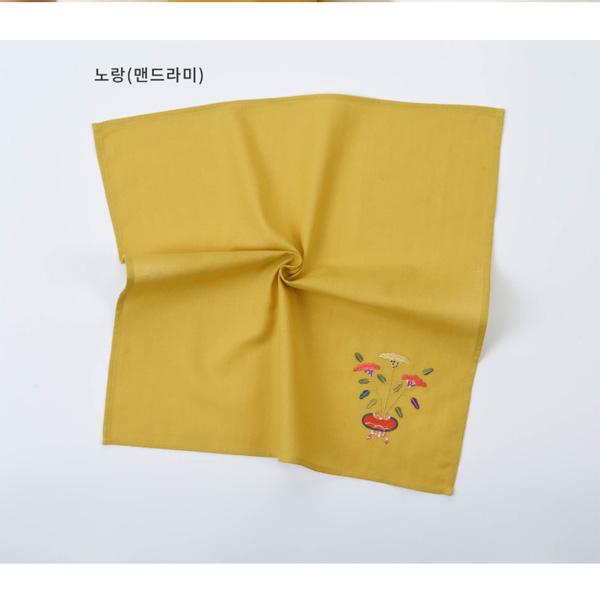 Embroidered “Flower & Auspice” Handkerchief – National Museum of Korea Exclusive
