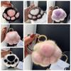 Love Cat's Paw Fur Keychain Stuffed Animal Plush Cat's Paw Pendant Bag Ornaments