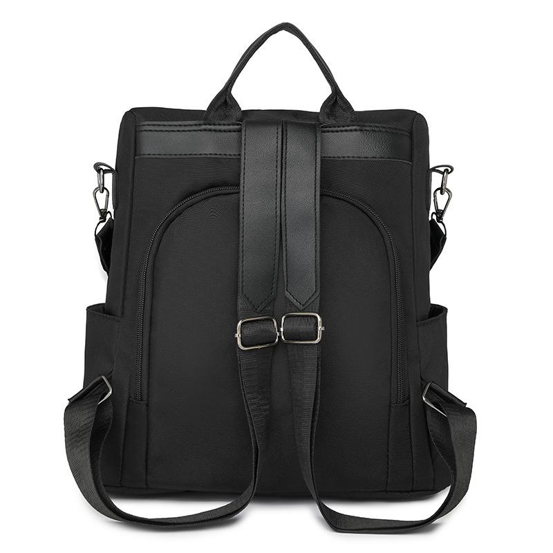 Рюкзак с защитой от кражи, женский однотонный рюкзак, легкая школьная сумка большой вместимости