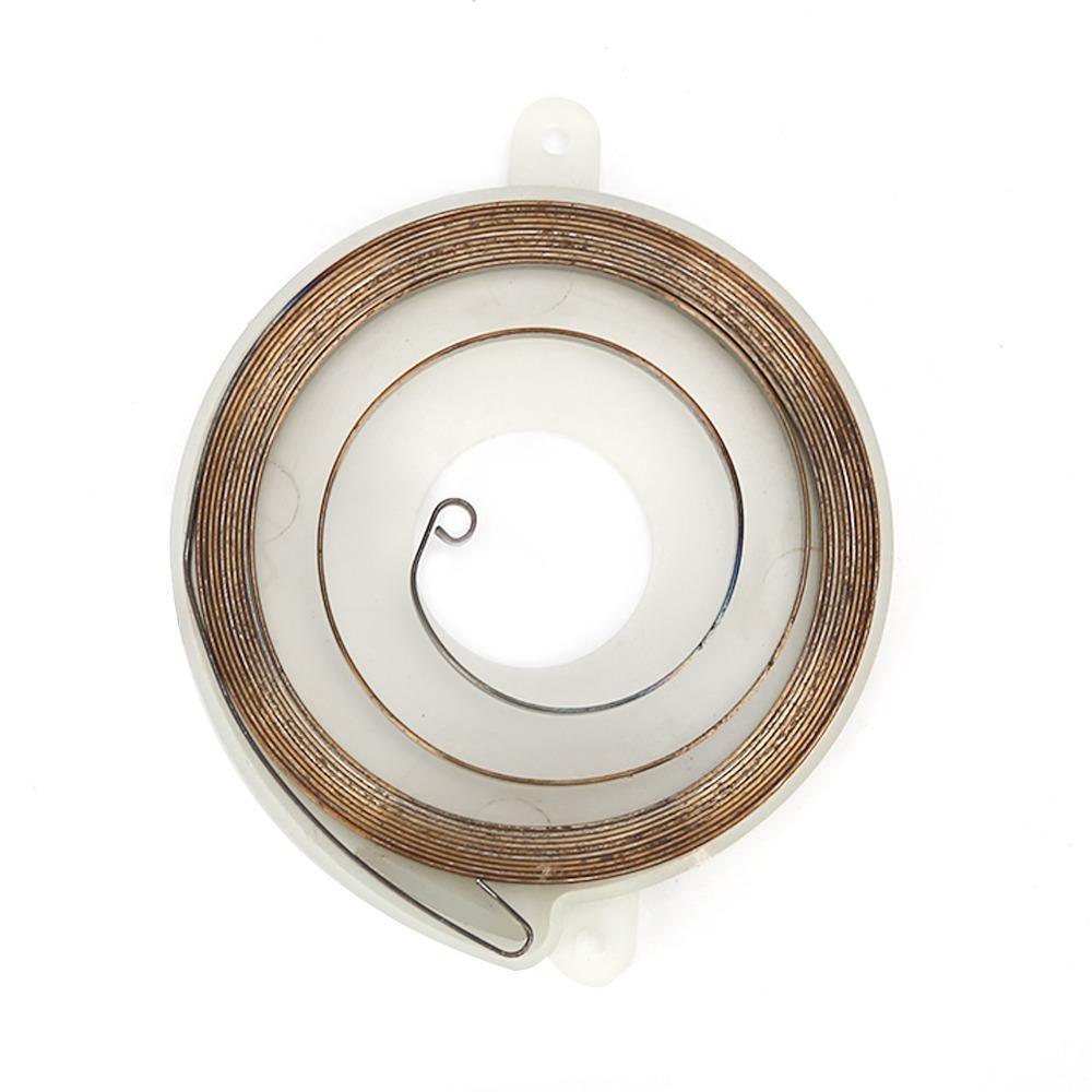 2PCS White Rewind Spring Kit 2 Hole Starter Spring Durable Recoil Spring for Stihl TS410 TS420