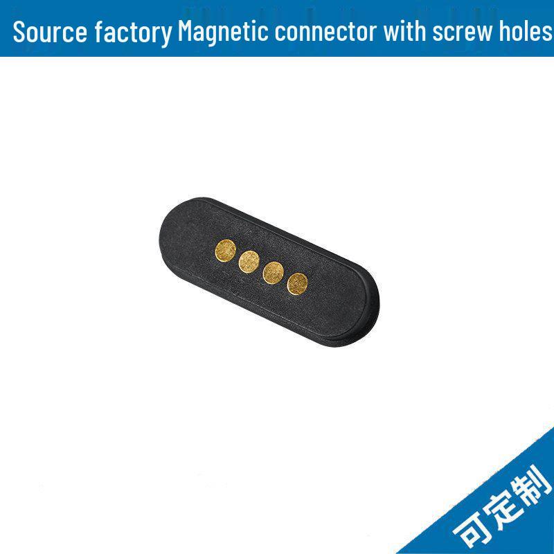 Magnetic Pogo Pin Spring Connector USB 2.54mm with Screw Mounting