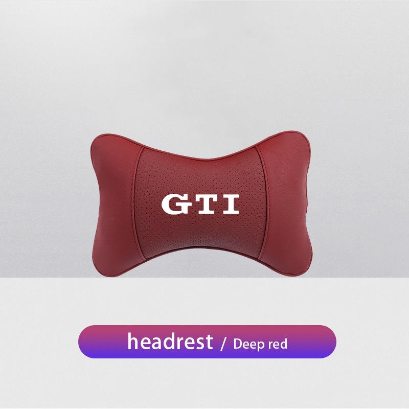 HAT1 VW Car Interior Headrest Seat Head Support Neck Pillow For VW GTI Scirocco Polo Golf MK6 Passat B6 Tiguan T-ROC Jetta Beetle CC