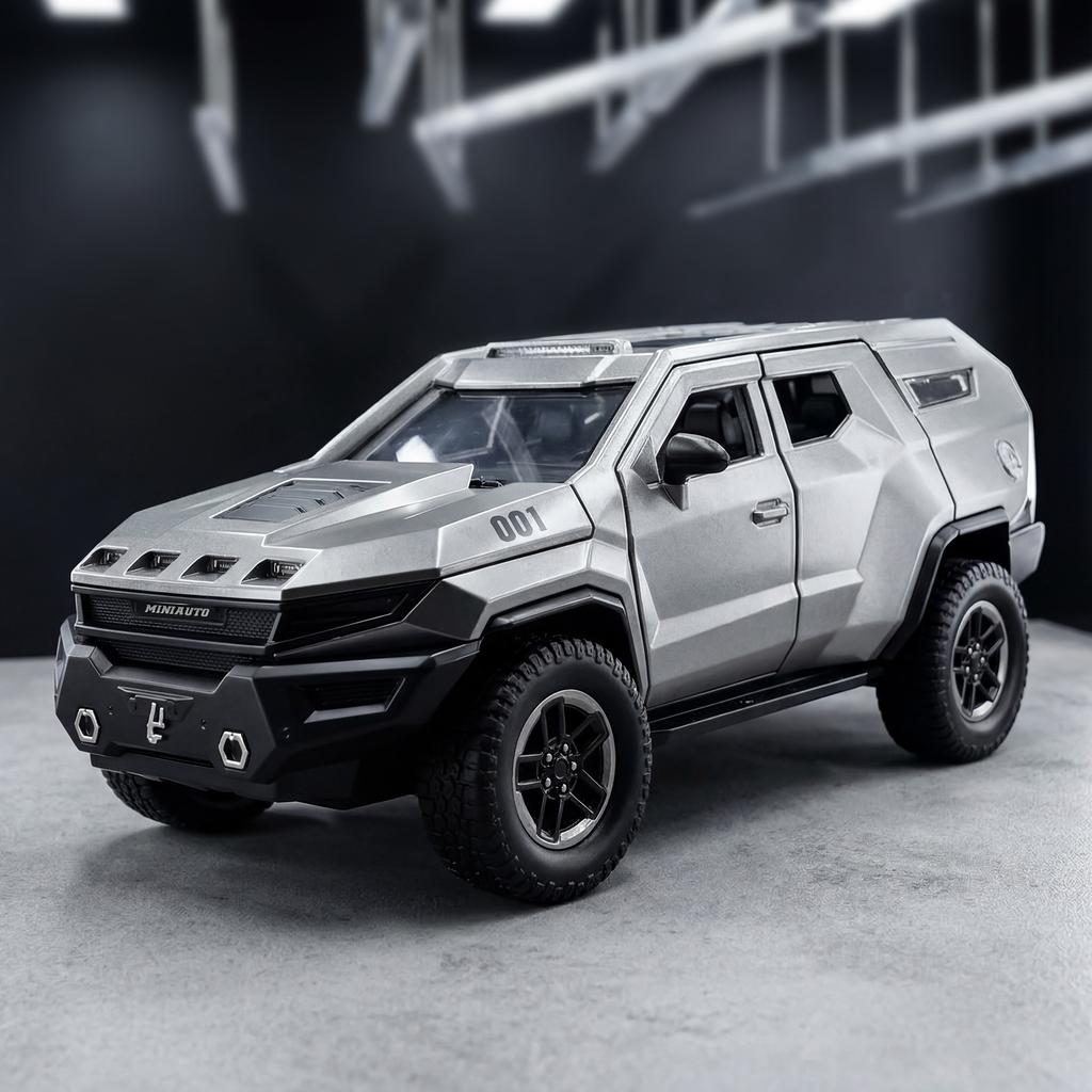 1:24 Rezvani Vengeance Бронированный Автомобиль Сплав Металл Литой Модель Машины Домашний Декор Настольный Дисплей Украшение Симуляция Подарок