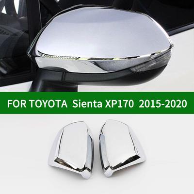 Для TOYOTA Sienta XP170 2015-накладка на зеркало заднего вида, аксессуары, хромированное, серебристое боковое зеркало с указателем поворота