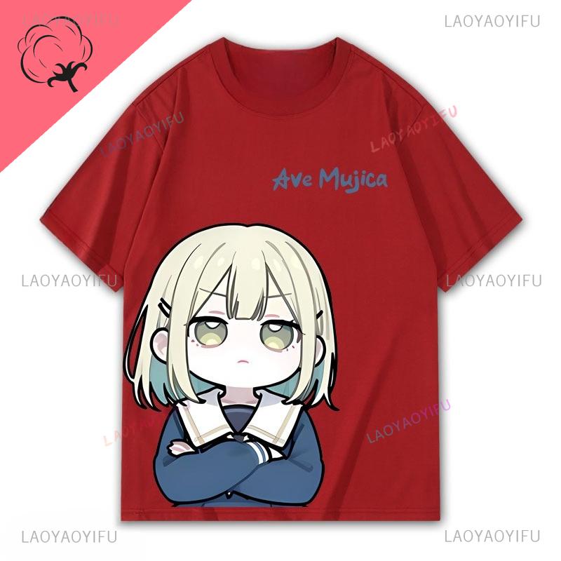 Bangdream Ave Mujica Y2k Футболки Oblivionis Doloris Mortis Timoris Amoris Oblivionis Мультфильм Фильм Аниме Графические Футболки