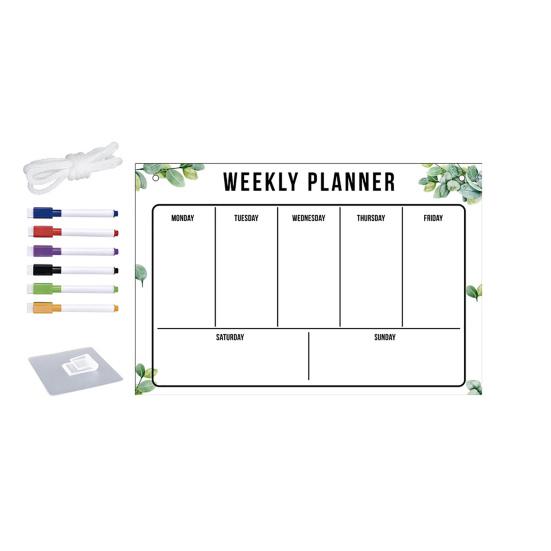 Холодильник, акриловая доска для сообщений с ручками, прозрачная устойчивая к царапинам многоразовая доска для холодильника, еженедельник