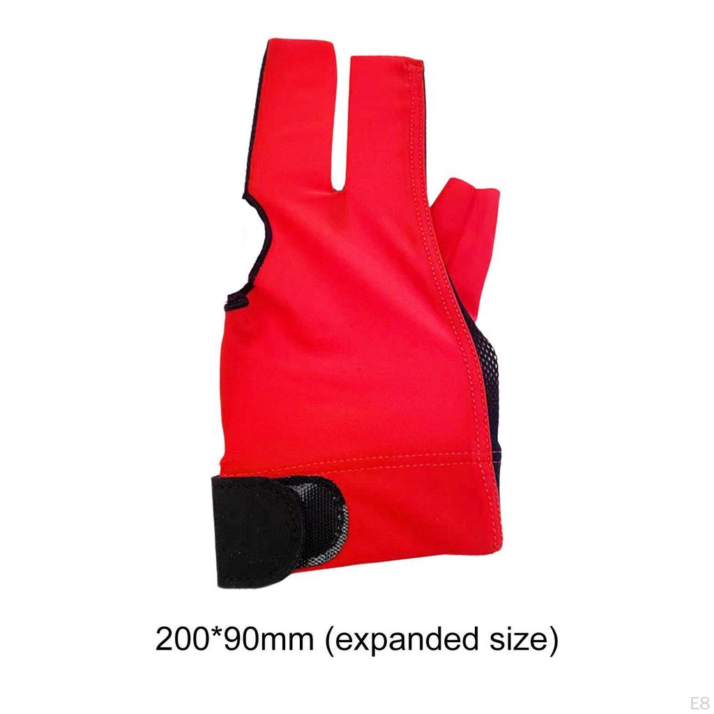 3 пальца бильярдные перчатки эластичный противоскользящий кий для снукера для практики игры