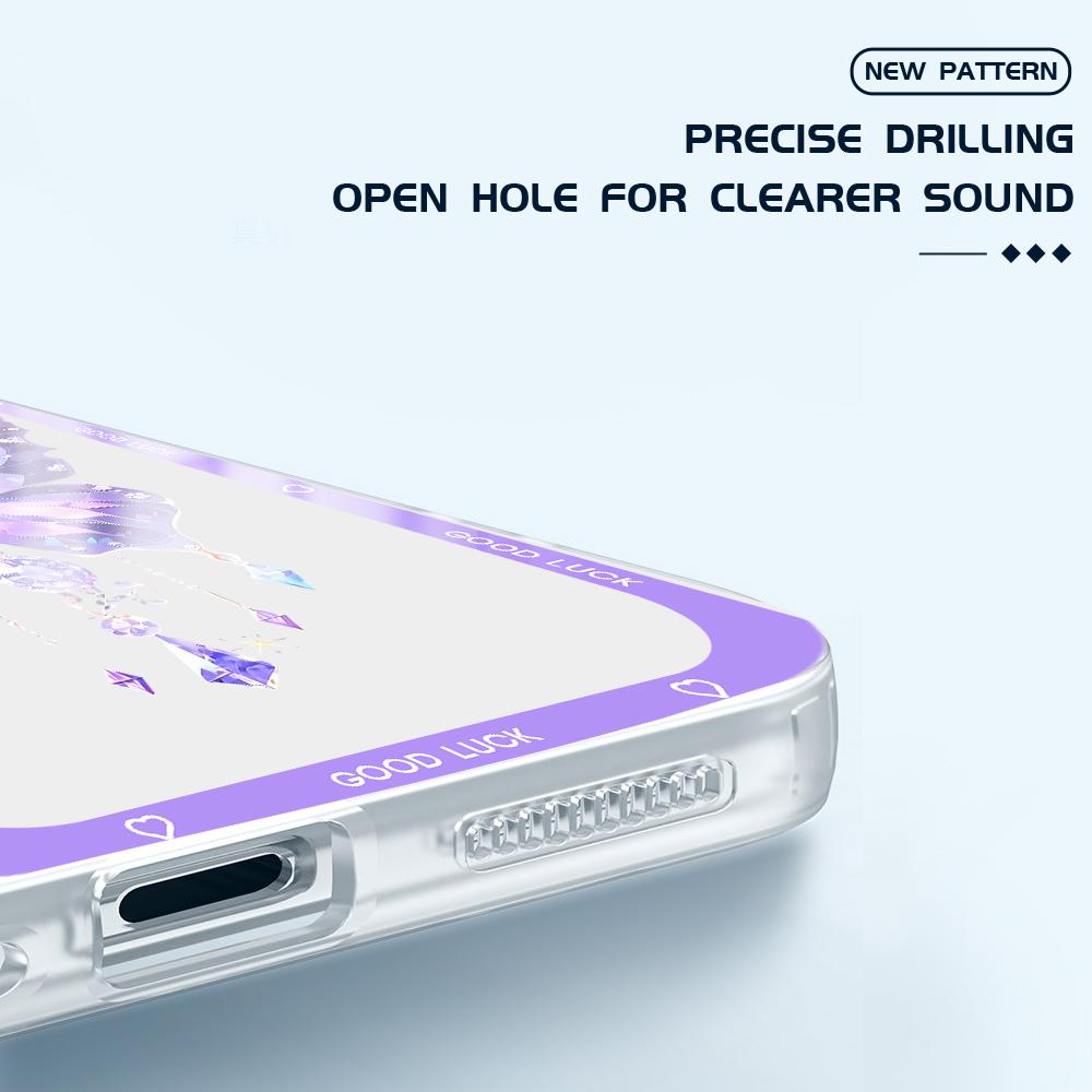 For OPPO A16 A58 A78 A98 A76 Reno8 T 8Z Realme C67 C65 C63 C55 C53 C30 Huawei Honor Full Lens Protect Cute Butterfly Soft Transparent Phone Case