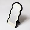 Nordic Ins Style Wave Desktop Makeup Wall Mirror Bathroom Bedroom Entrance Decoration Irregular Shaped Mirror