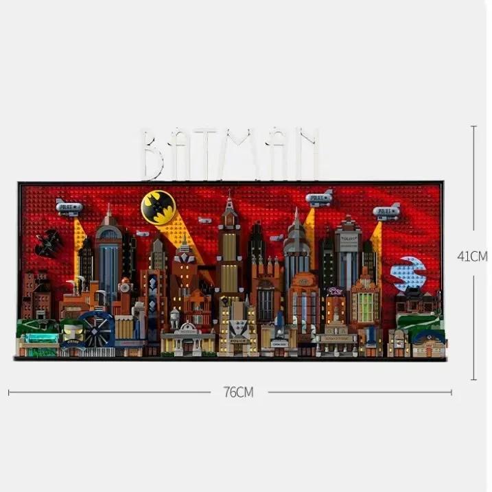Мультсериал Gotham City Skyline Building Block Модель Сборка Кирпич Игрушки для Мальчика Подарок