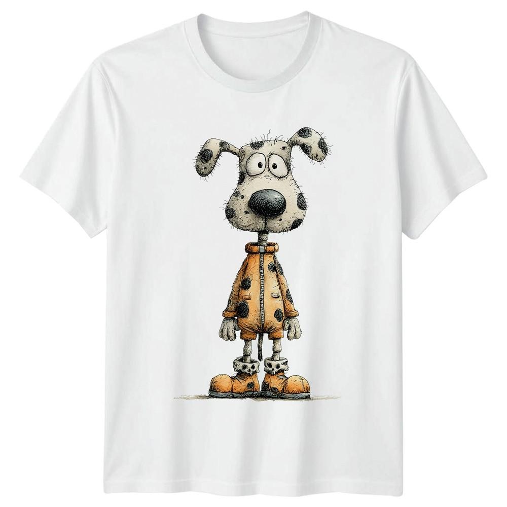 Cartoon Dog Sketch Animals Dogs Unisexs TShirt Unisexs Tee Graphic Unisex Top