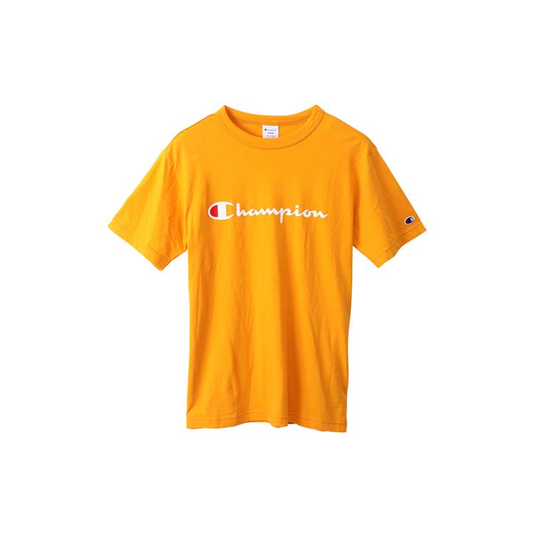 Champion T Shirt Japan Version Unisex Yellow C3-H374-740