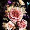 Colorful Diamond 5DDIY Painting Embroidery Animal Flower Picture Rose Mosaic Butterfly Cross Embroidery Wall Home Decoration