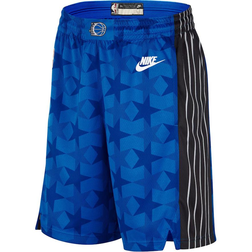 Nike Шорты для баскетбола Hardwood Classics Performance Swingman Сезон 2023/24, Orlando Magic Мужские Королевский синий DX8725-480