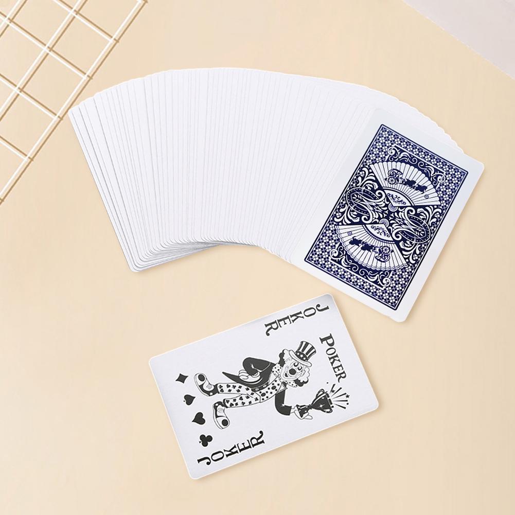 20/1 шт. Игральные карты Пластиковое покрытие Бумажная колода Покерные карты Веселая семейная настольная игра 54 карты Водонепроницаемые Складные для взрослых