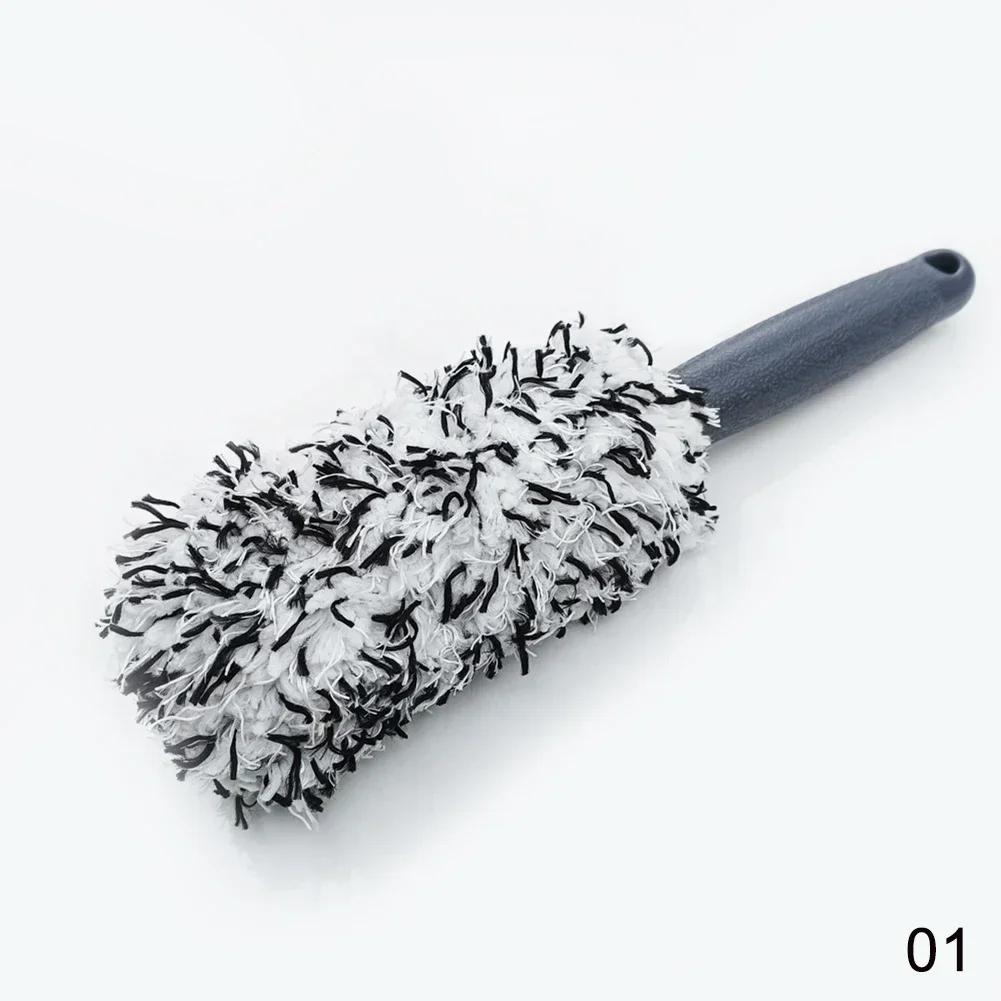 Автомобильная мойка Супер Щетка Мягкая Премиум Колеса Щетка Нескользящая Ручка Легко Чистить Диски Спицы Колесо Баррель Автомобильные Аксессуары