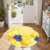 Fruit Round Office Rug Design for Foyer Playrooms Outdoor Bedrooms Anti-slip Round Rug Office home decor Perfect Gift for Women Men